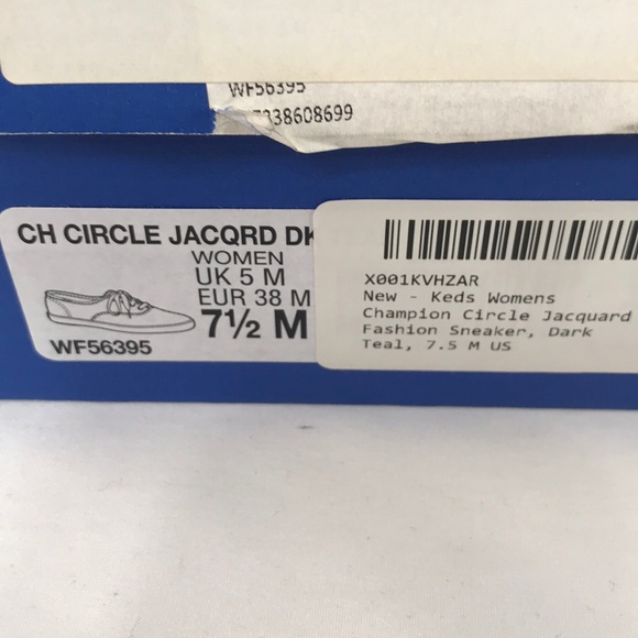 Keds circle jacquard 7.5 dark teal shoes - Picture 6 of 6